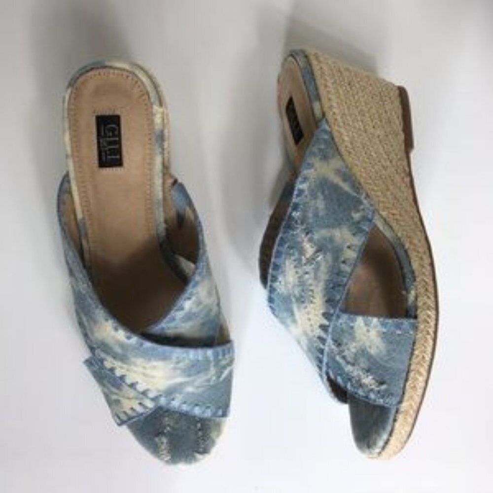 G.I.L.I. Kalani Crossband Slide Wedges - Picture 6 of 6